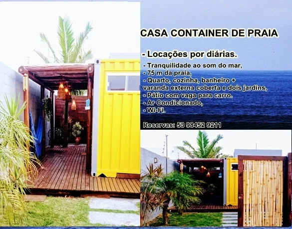 Anúncio de Locação Casas Container Mar